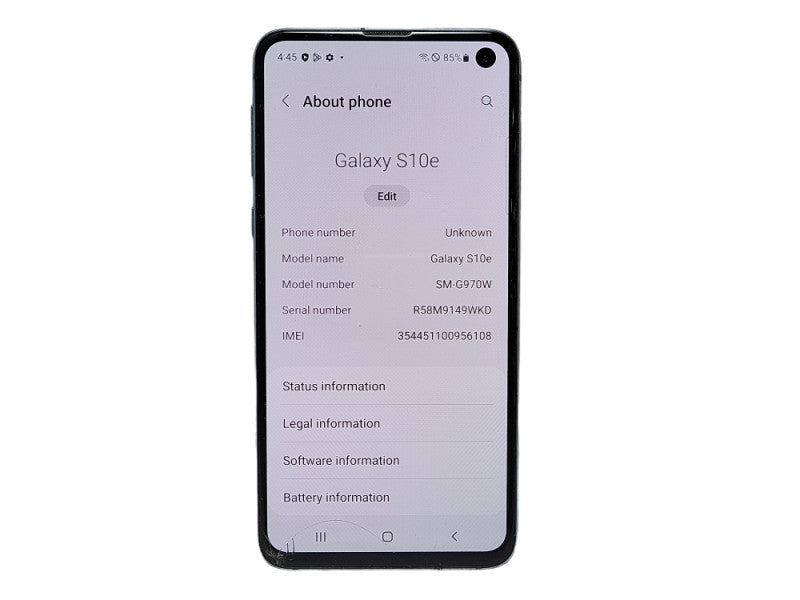 Samsung Galaxy S10e 128GB (SM-G970W) READ  $