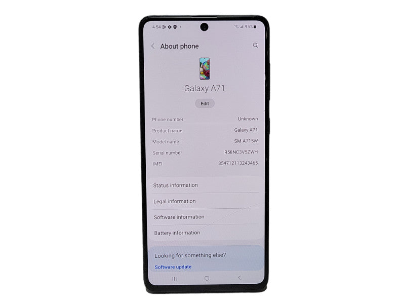 Samsung Galaxy A71 - 128GB - Unlocked Single SIM READ  $