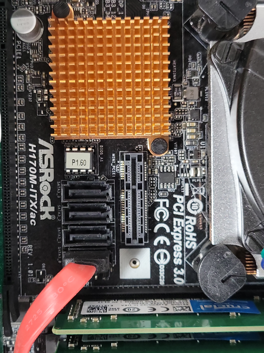 1U Custom/ASRock H170M-ITX/ac Core I3-6320 3.90GHz, 16GB DDR4, Quadro P400 GPU