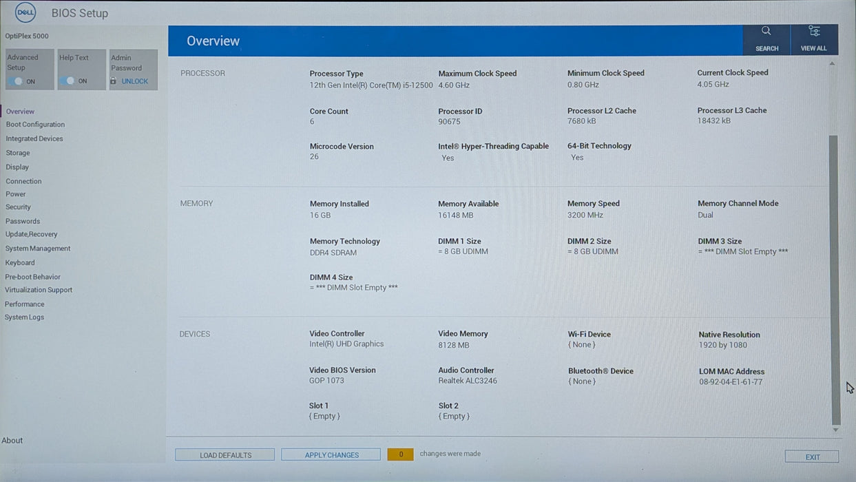 Dell OptiPlex 5000 SFF, i5-12500, 16GB RAM, 256GB NVMe, READ