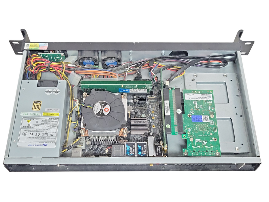 1U Custom/ASRock Z370M-ITX/ac Core I3-8100 3.60GHz, 16GB DDR4, X520-T2 NIC
