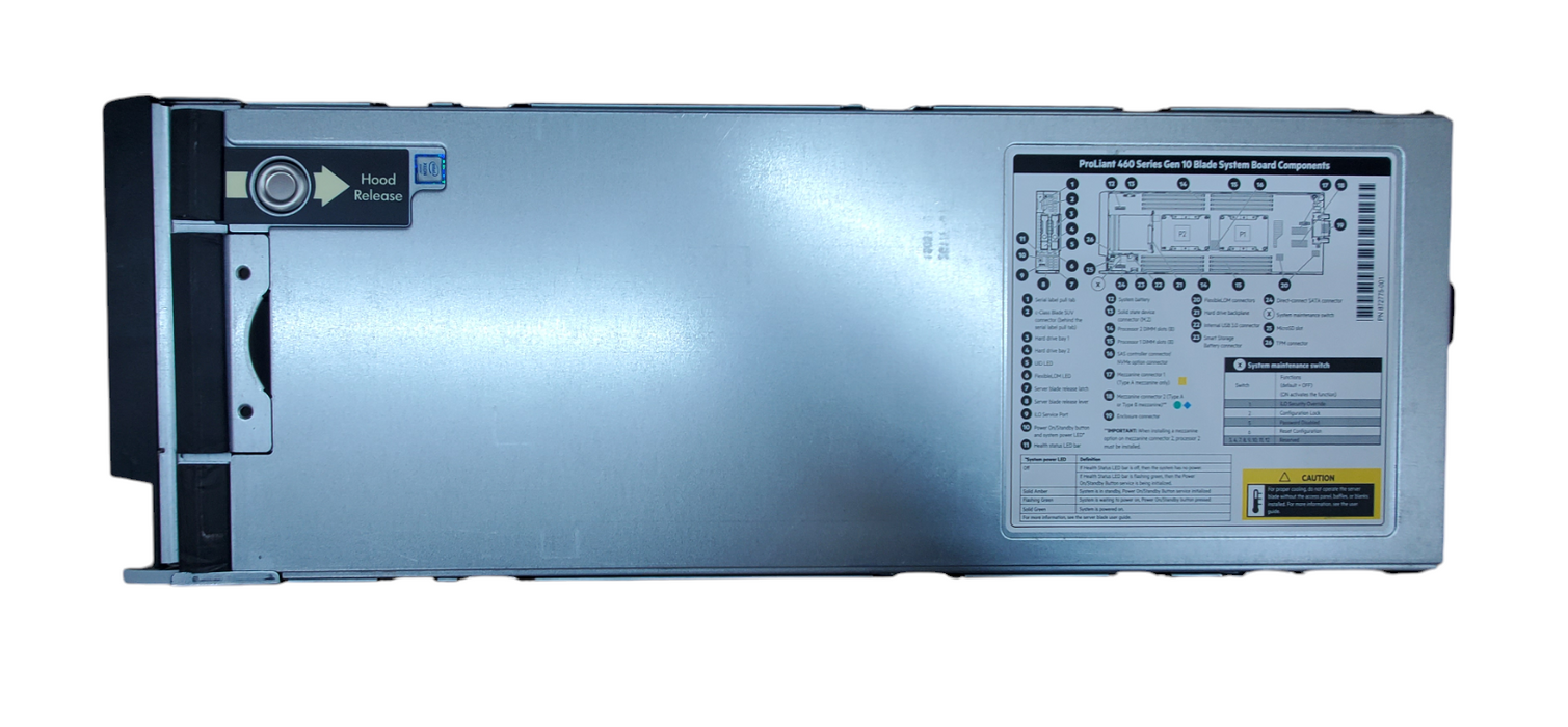 HPE ProLiant BL460c Gen10 Server Blade - 2x Xeon Gold 6142 - No RAM/HDD