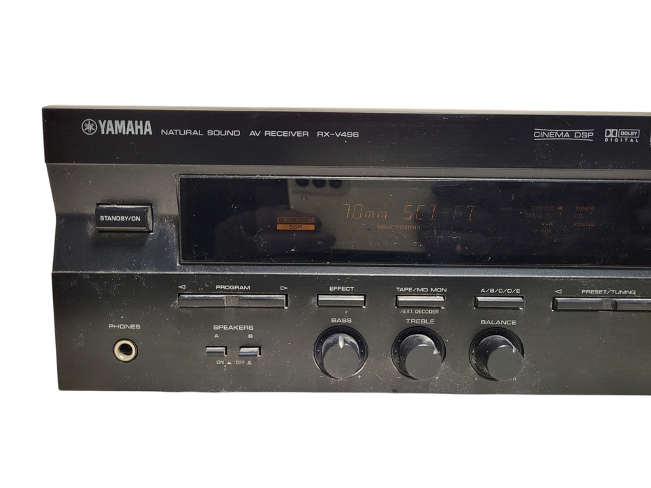 YAMAHA RX-V496 5.1ch 70-wpc Audio Video Receiver PHONO 2000 Malaysia No Remote
