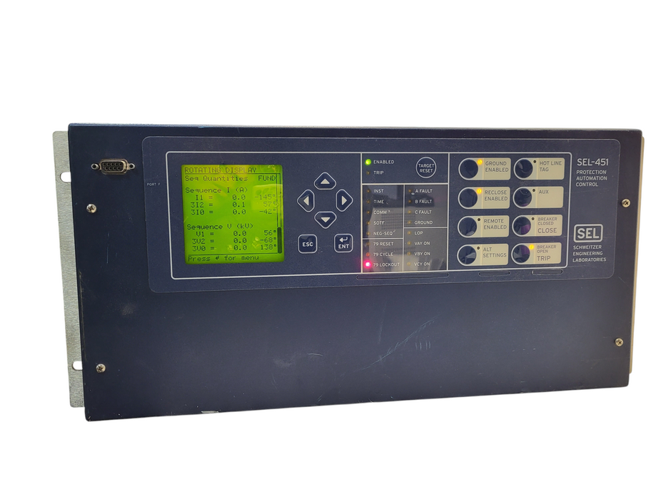 SEL SCHWEITZER SEL-451 PROTECTION AUTOMATION CONTROL Unit 04511415E02651HX READ