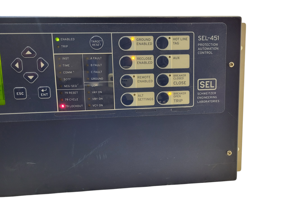 SEL SCHWEITZER SEL-451 PROTECTION AUTOMATION CONTROL Unit 04511415E02651HX READ