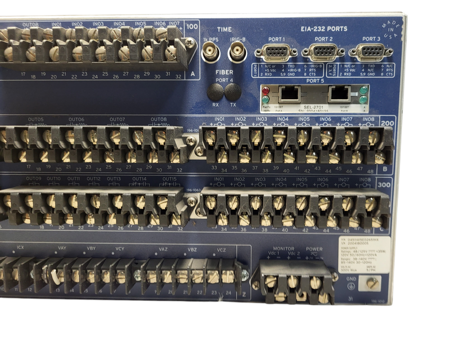 SEL SCHWEITZER SEL-451 PROTECTION AUTOMATION CONTROL Unit 04511415E02651HX READ