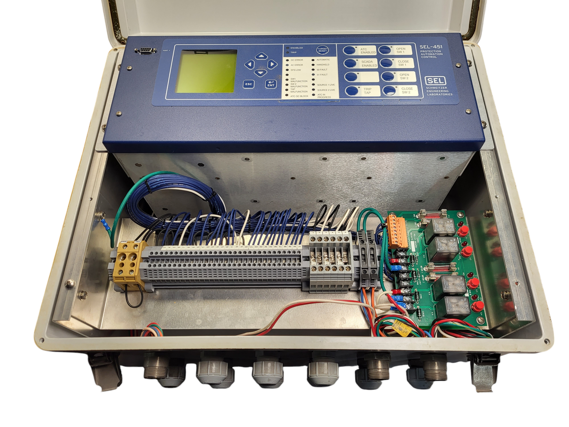 Sel Protection Rack SEL SCHWEITZER SEL-451 PROTECTION AUTOMATION CONTROL Unit 045122112XXB ...