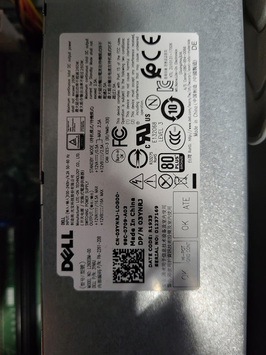 Dell OptiPlex 7070 Tower i7-9700 @ 3GHz 16GB DDR4 256GB NVMe