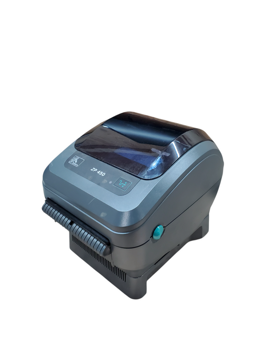 Zebra ZP 450 Label Printer w/ PWR Base - Low Usage | ZP450-0501-0001A