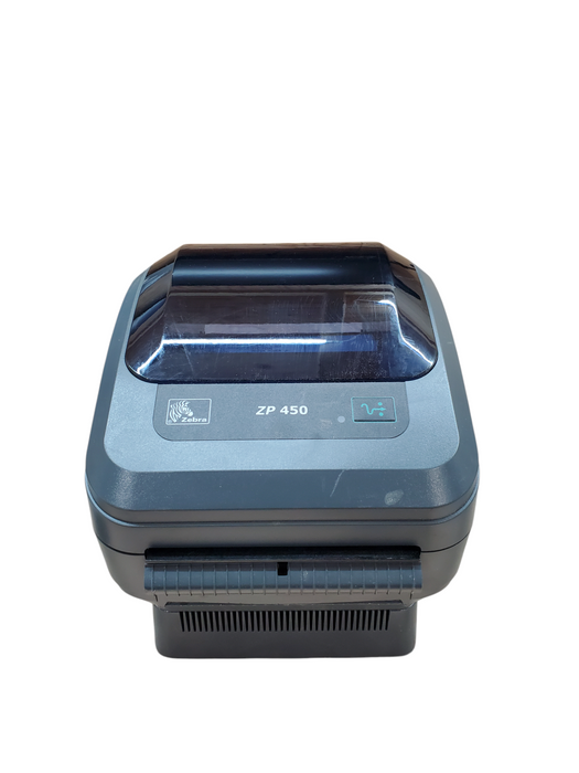 Zebra ZP 450 Label Printer w/ PWR Base - Low Usage | ZP450-0501-0001A