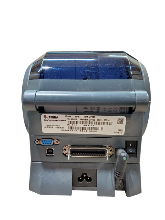 Zebra ZP 450 Label Printer w/ PWR Base - Low Usage | ZP450-0501-0001A