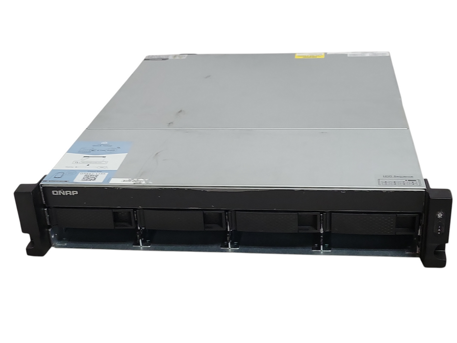 QNAP TS-863U-RP Diskless 8-Bay NAS 8GB RAM  4x 3TB HDDs LAN-10G1SR-U Card, READ