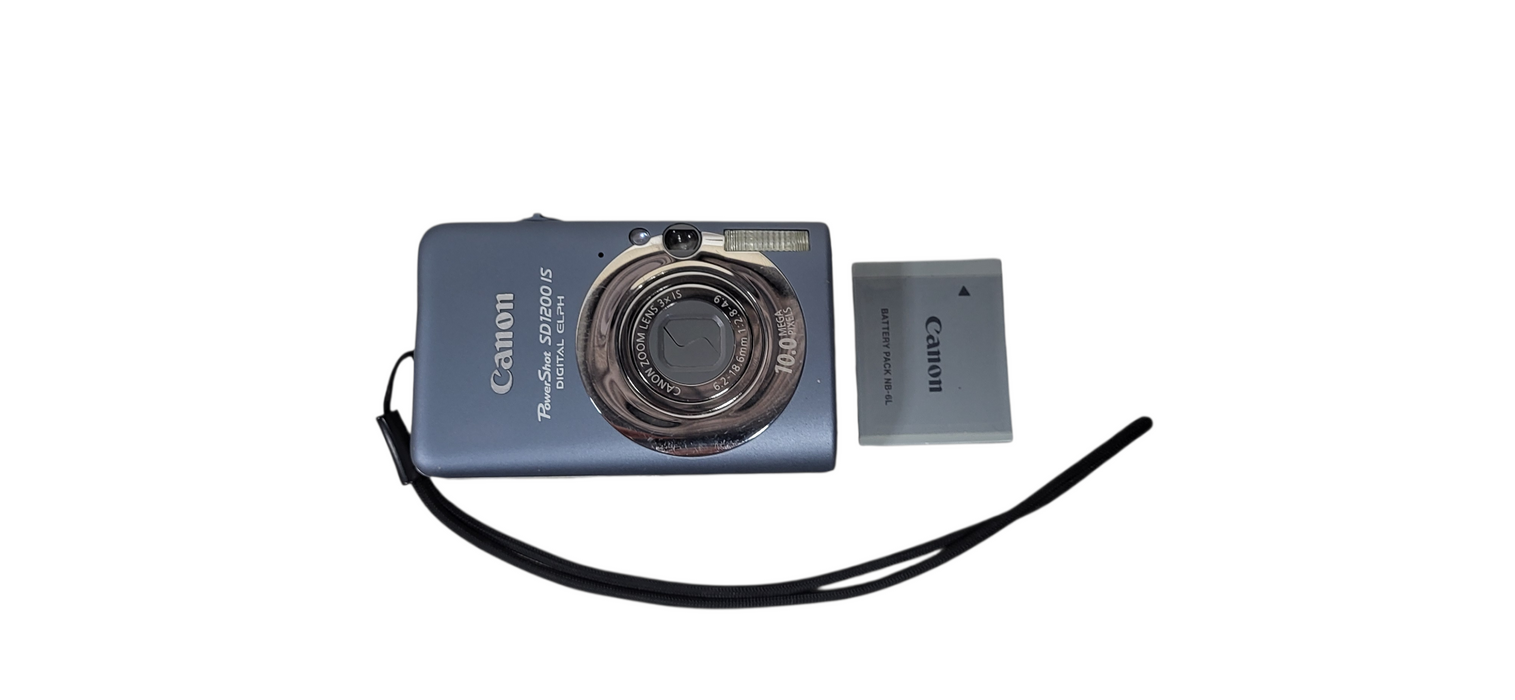Canon PowerShot ELPH SD1200 IS 10.0MP Digital Camera  W/ Battery