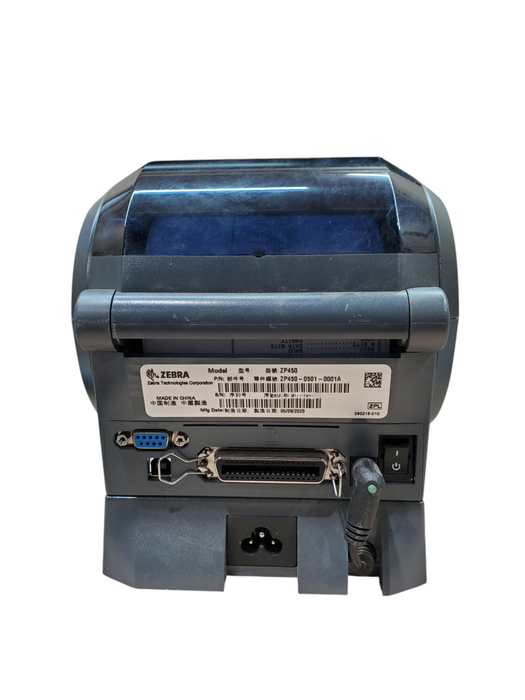 Zebra ZP 450 Label Printer w/ PWR Base | ZP450-0501-0001A