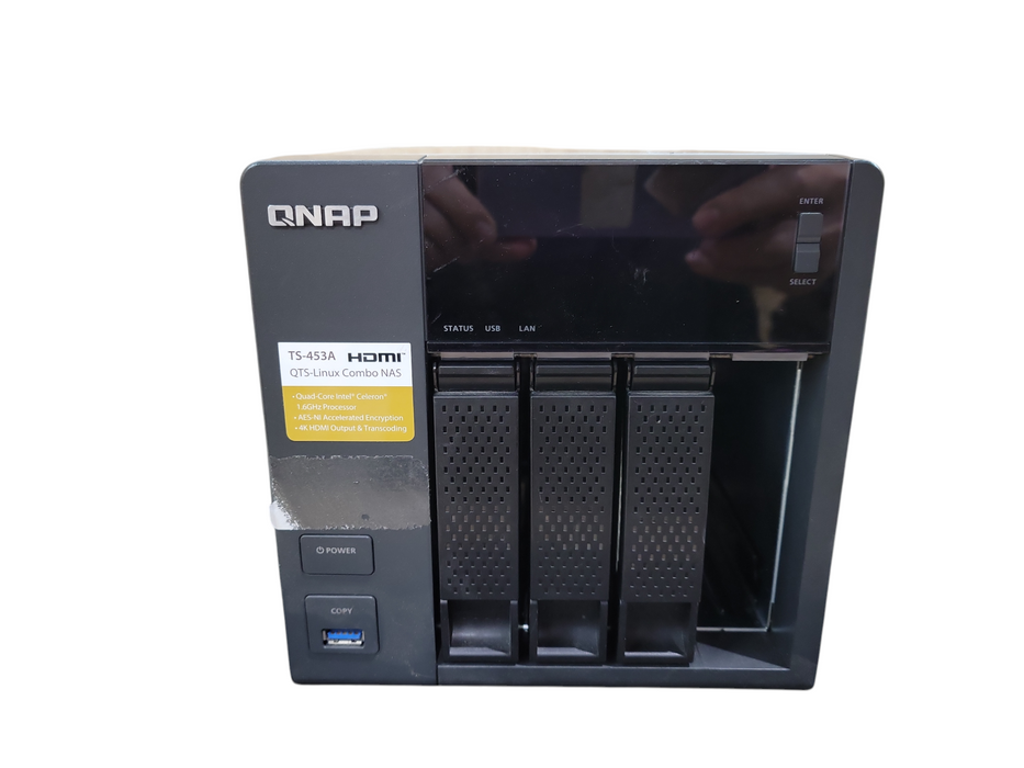 QNAP TS-453U-RP, 4-Bay NAS-Server w/ 3x 3TB HDDs