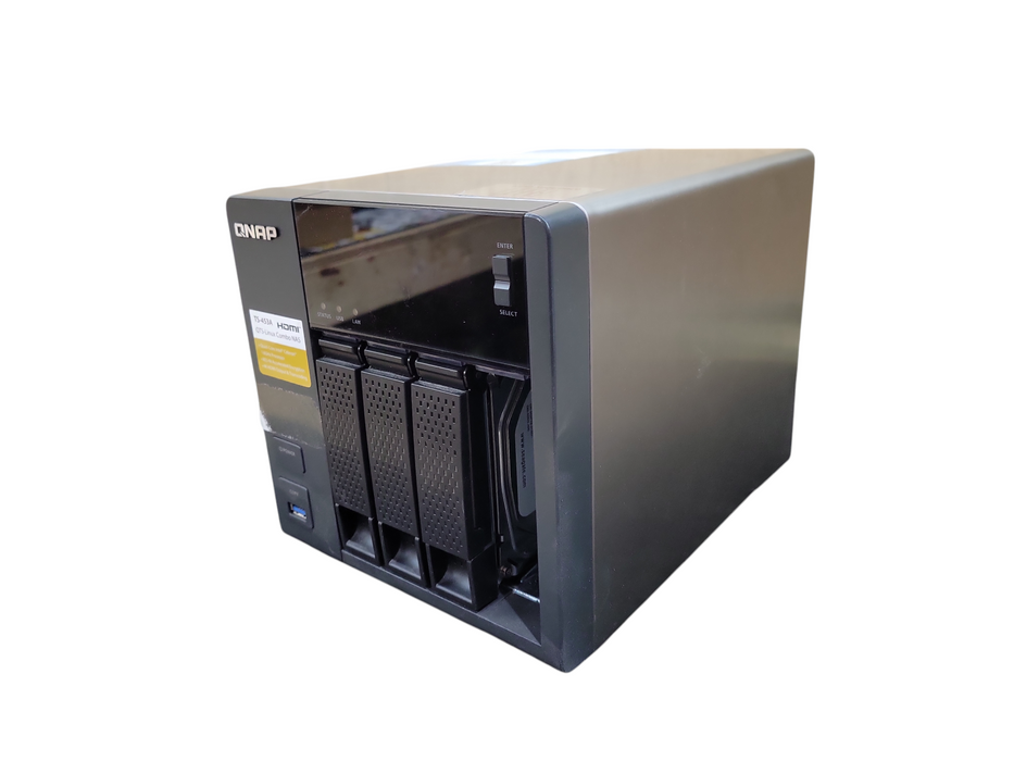 QNAP TS-453U-RP, 4-Bay NAS-Server w/ 3x 3TB HDDs