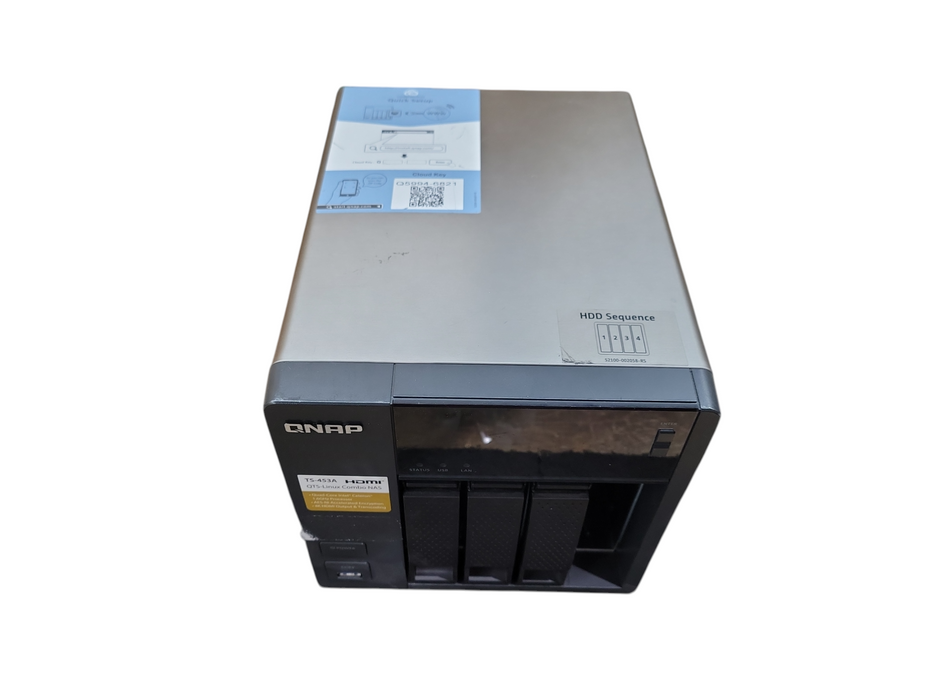 QNAP TS-453U-RP, 4-Bay NAS-Server w/ 3x 3TB HDDs