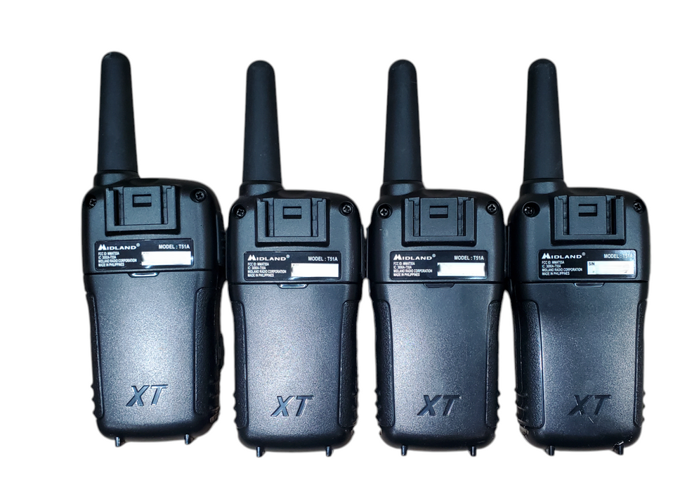 Lot 4x Midland T51A X-Talker Walkie Talkie Two Way Radio