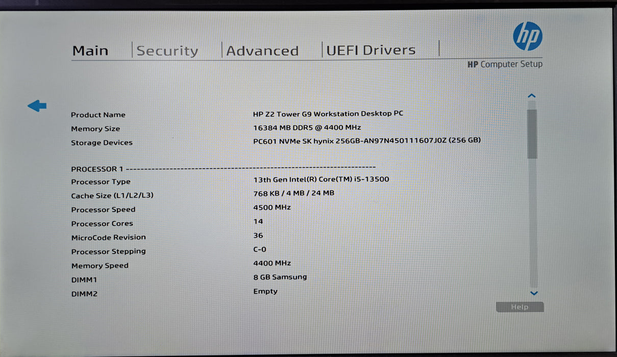 HP Z2 Tower G9 Workstation | Intel Core i5-13500,16GB DDR5, 256GB NVMe