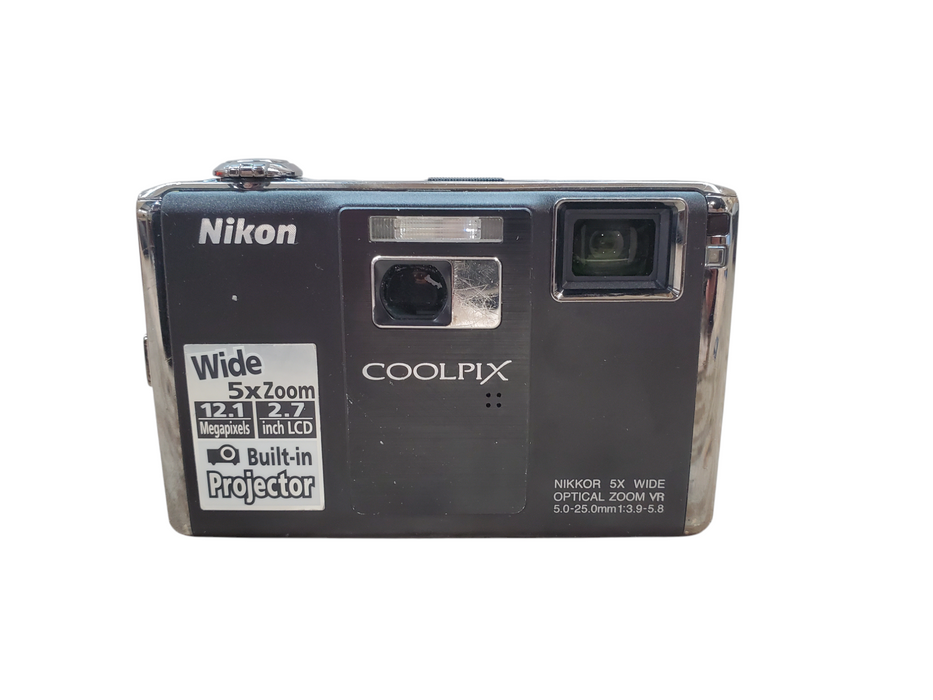 Nikon Coolpix S1000pj 12.1MP Digital Projector Camera + Battery/Charger