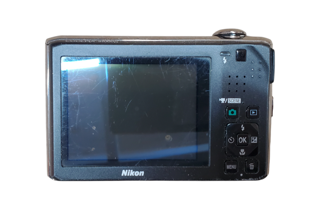Nikon Coolpix S1000pj 12.1MP Digital Projector Camera + Battery/Charger
