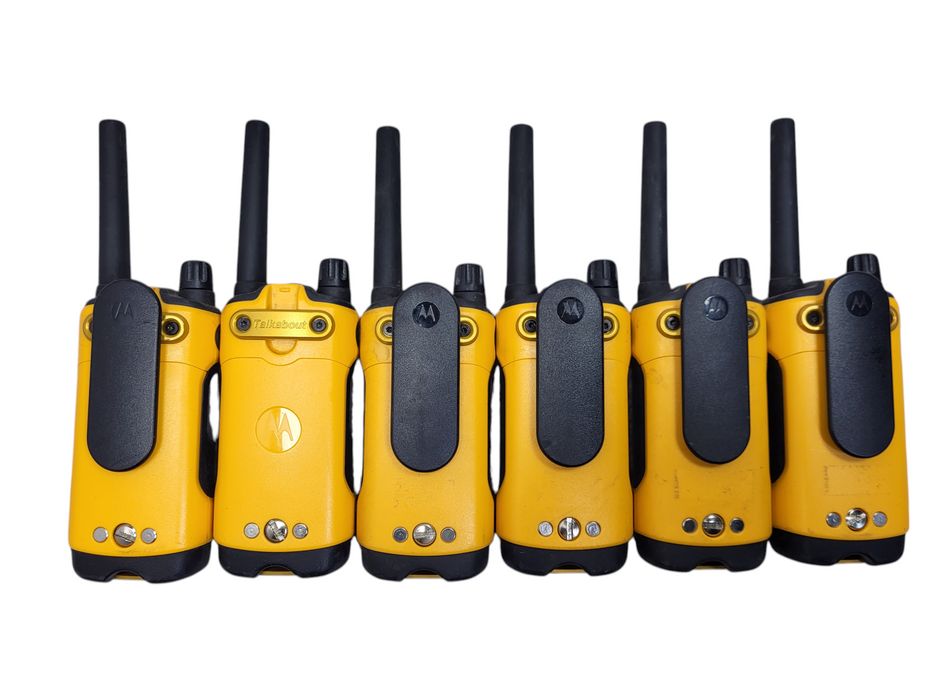 Lot of 6x Motorola Talkabout® T400CR Radio No charger