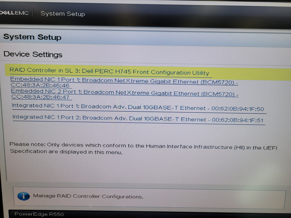 Dell PowerEdge R550 - PERC H745 2x800W PSU (BAREBONES)