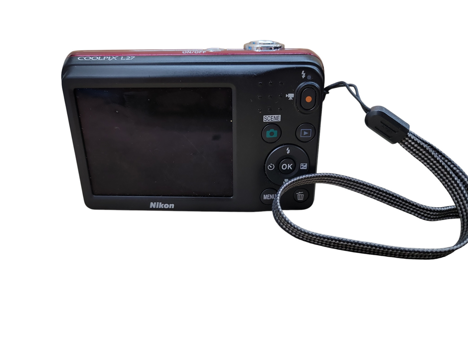 Nikon Coolpix L27 16.1 MP 5X Zoom Digital Camera - RED