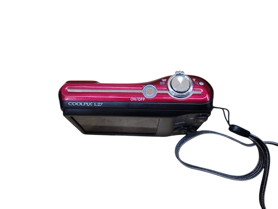 Nikon Coolpix L27 16.1 MP 5X Zoom Digital Camera - RED