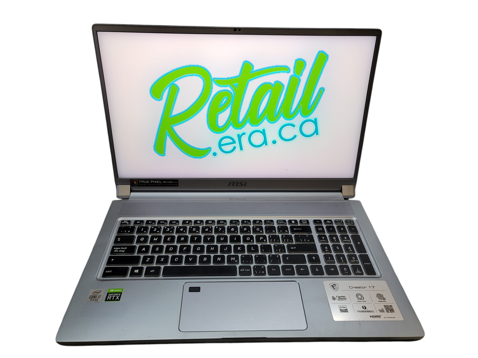 MSI Creator 17 i7-10875H 32GB DDR4 RTX 2070 Super 256GB NVMe 4K Mini LED READ !