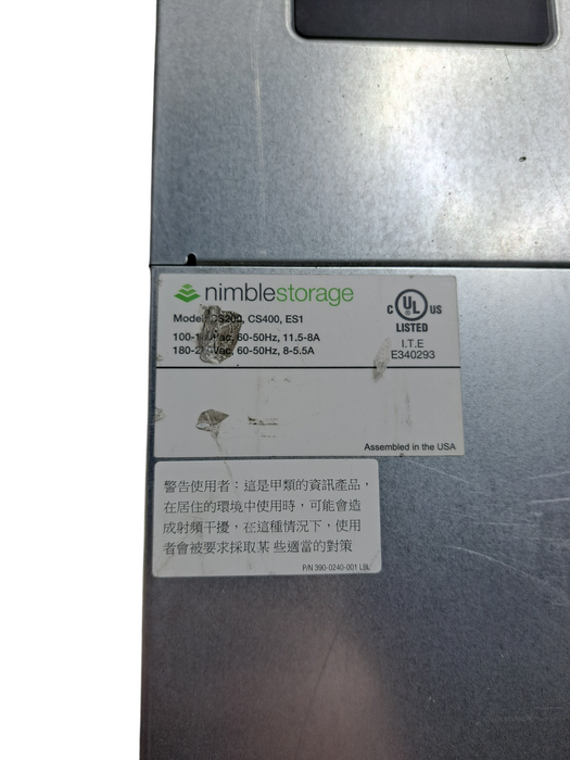 Nimble Storage CS200/400, ES1 Storage Array 16x 3.5" | 2x SAS Controllers *READ*