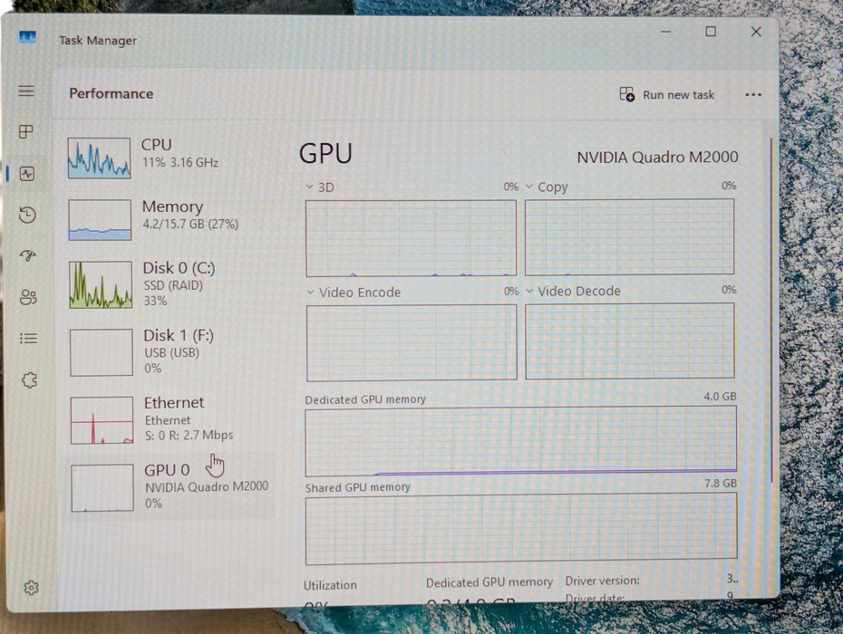 DELL Precision 5820 Intel Xeon W-2123 16GB RAM 250GB SSD NVIDIA Quadro M2000