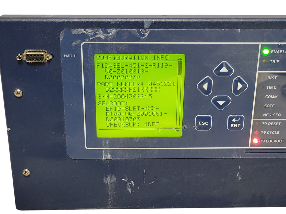 SEL SCHWEITZER SEL-451 PROTECTION AUTOMATION CONTROL Unit 045122152XXAXH21XXXXX