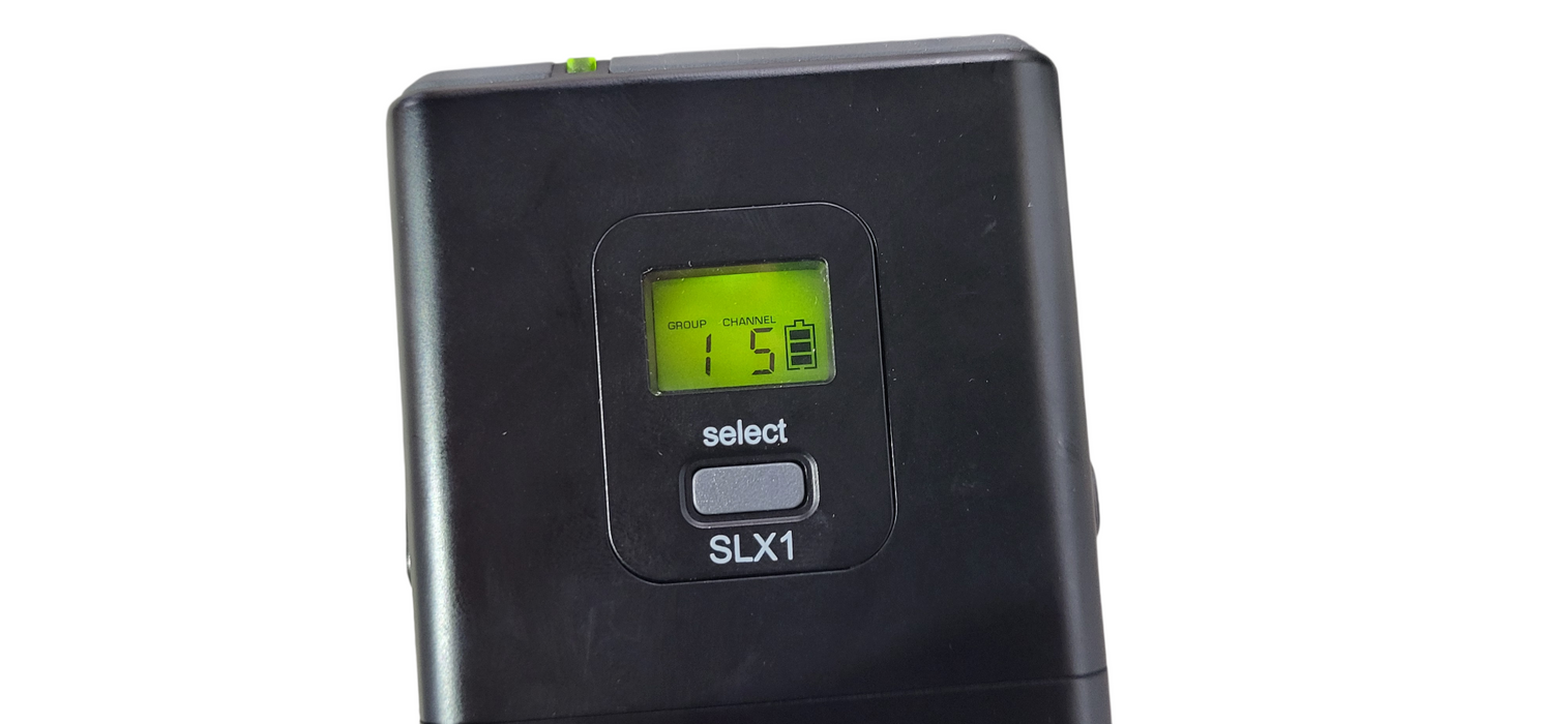 Shure SLX1 J3 572-596MHz - Wireless BodyPack Transmitter & Microphne