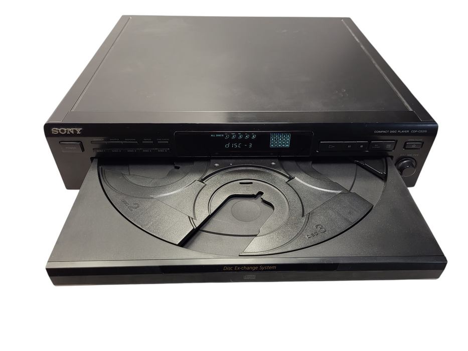 Sony CDP-CE215 CD Changer 5 Compact Disc Player HiFi Stereo Vintage Home Audio