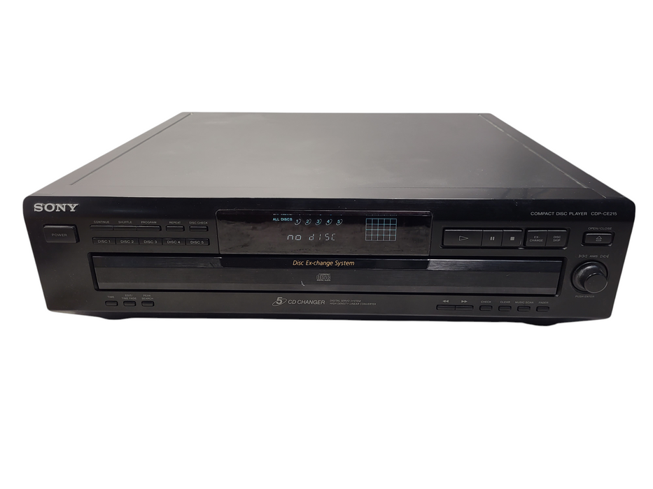Sony CDP-CE215 CD Changer 5 Compact Disc Player HiFi Stereo Vintage Home Audio