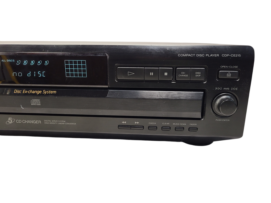 Sony CDP-CE215 CD Changer 5 Compact Disc Player HiFi Stereo Vintage Home Audio