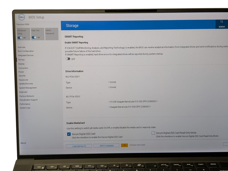 DELL Precision 5560 Intel Core i7-11800H 16GB RAM 512GB NVMe SSD