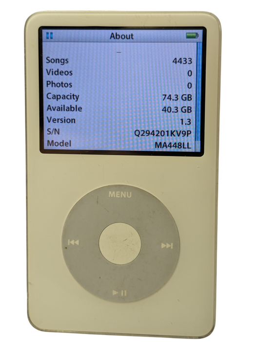 Apple iPod 5th Gen - Enhanced 80GB Storage A1136