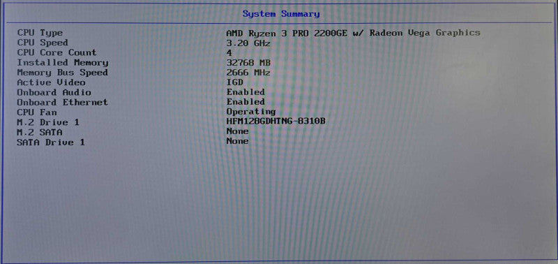 Lenovo M715q USFF | Ryzen 3 PRO 2200GE @ 3.2GHz 4C, 32GB DDR4, 128GB NVMe