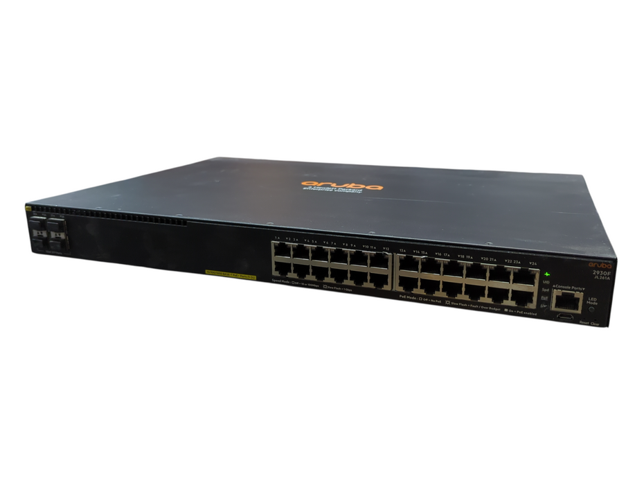 Aruba HP JL261A 2930F 24G PoE+ 4SFP Gigabit Switch