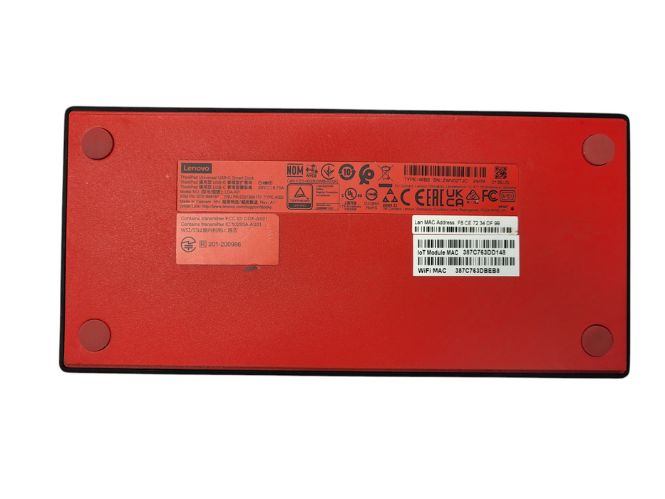 Lenovo ThinkPad Universal USB-C Smart Docking Station LDA-KP 40B2 w/ 130W AC