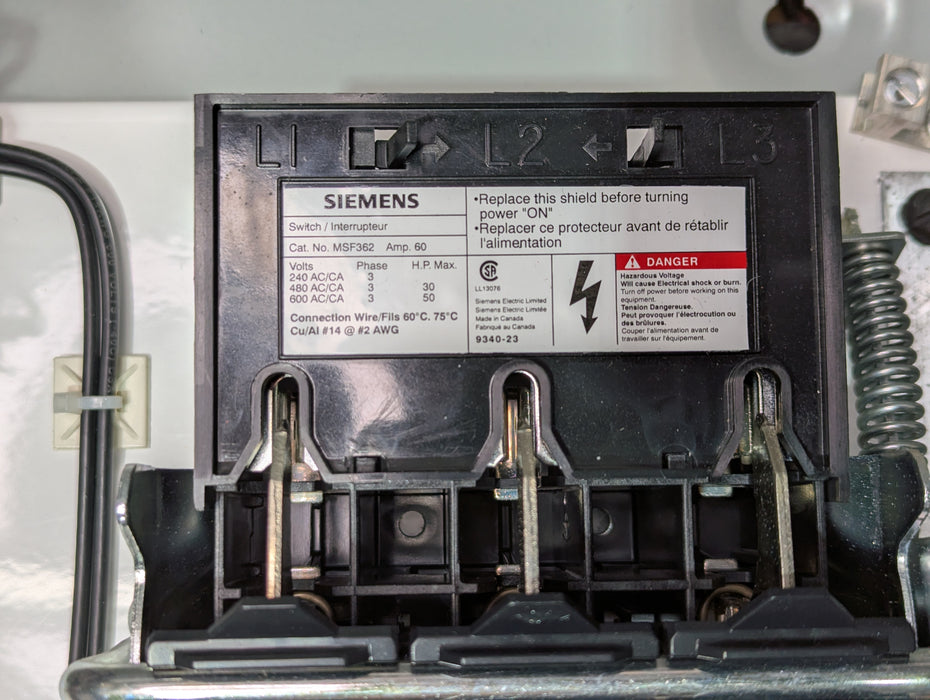 SIEMANS SERIES II MAGNETIC STARTER, READ
