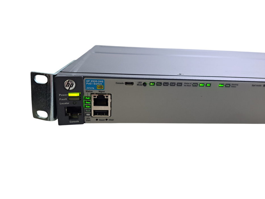 HP 2920-24G PoE+ J9727A | 24-Port Gigabit PoE+ Switch w/ J9733A Stacking Module