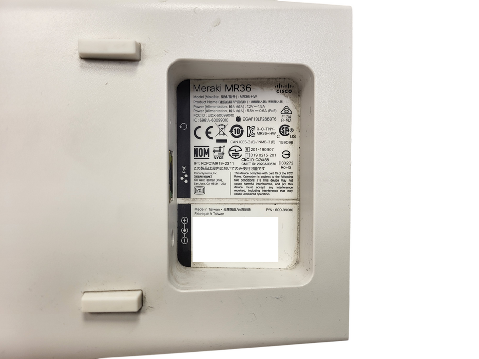 Cisco Meraki MR36-HW Cloud Wireless Access Point Unclaimed No mounting bracket