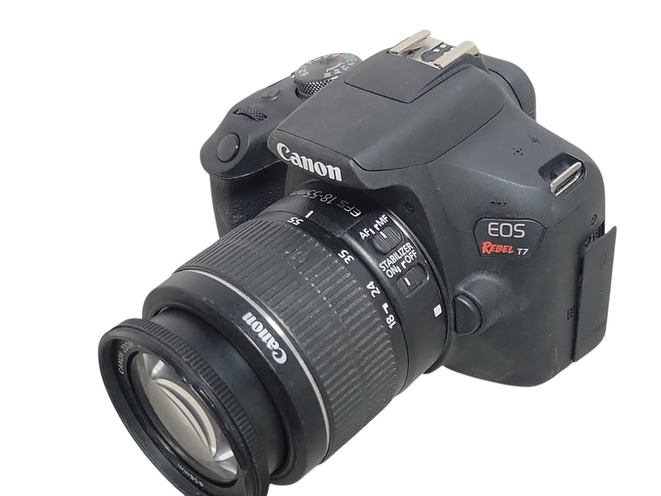 Canon EOS Rebel T7 24.1MP Digital SLR Camera with EFS 18--55mm Lens, READ
