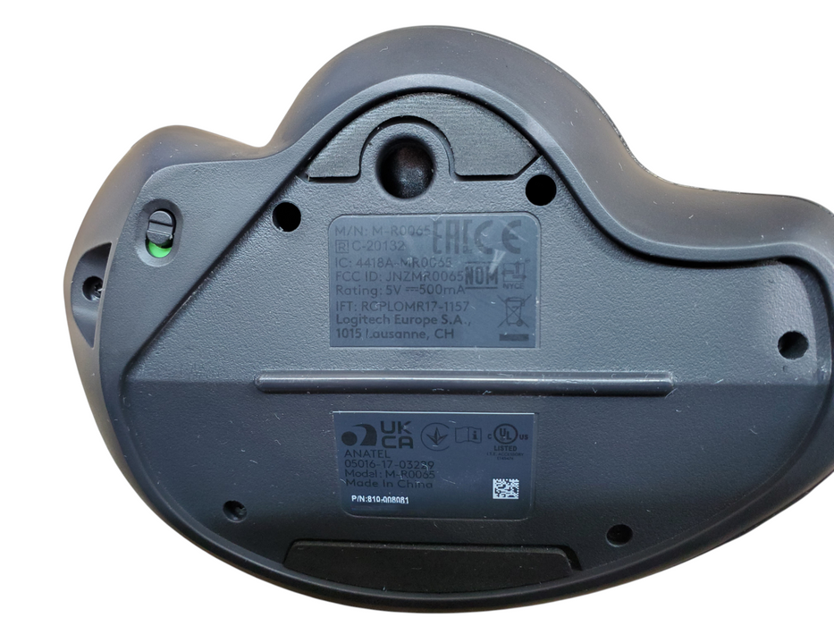 Logi MX Ergo Wireless Bluetooth Trackball Ergonomic Mouse M-R0065, No Dongle