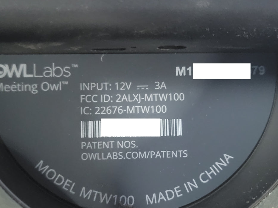 OWLLabs Meeting Owl MTW100 video conferencing Camera, READ