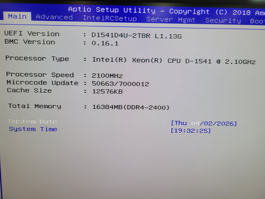 Datto S3P4000 - Xeon D-1541 16GB DDR4 256GB NVMe 400W PSU
