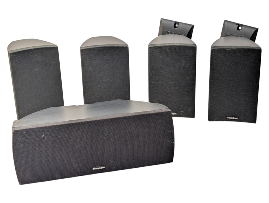 Paradigm 5 Speakers Surround Sound Cinema 70v Monitor Series Speaker Set
